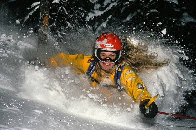 La photo de l'avalanche de l'aventure SKIING