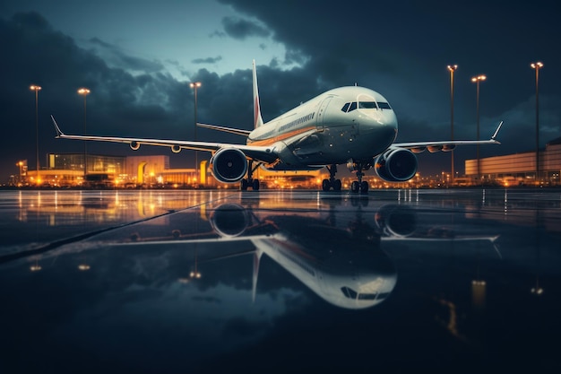 photo d'avion de l'aéroport