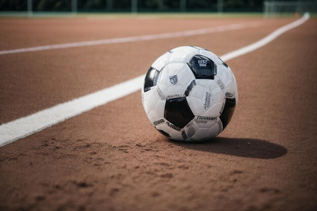 photo ballon de football sur l'herbe