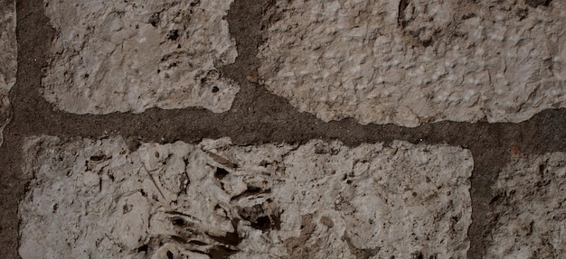 photo d'un beau mur de briques vintage à l'intérieur de la maison large panorama du mur de briques