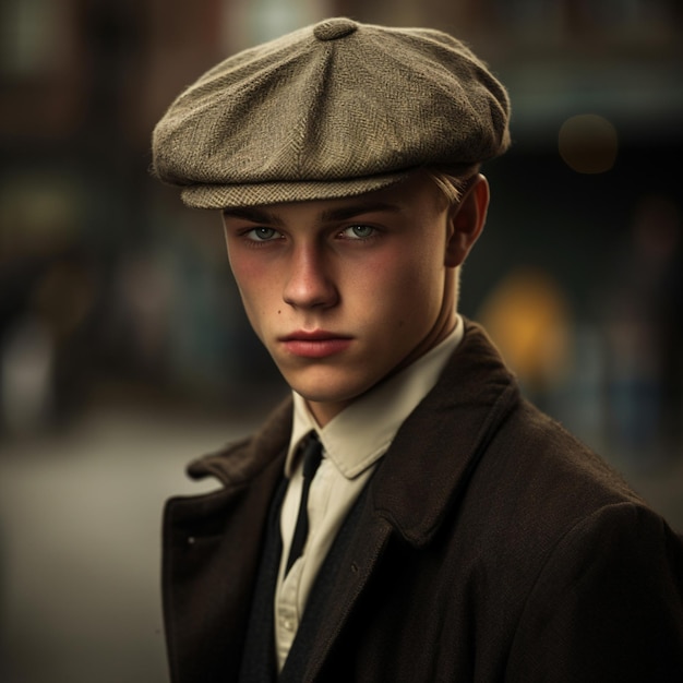 photo d'un bel homme avec un chapeau