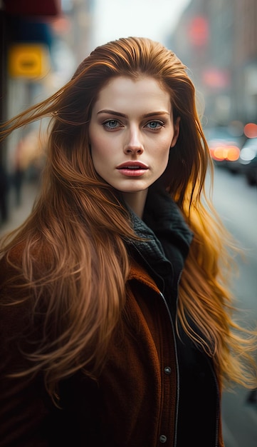 Photo d'une belle femme qui ressemble à un symbole d'égalité