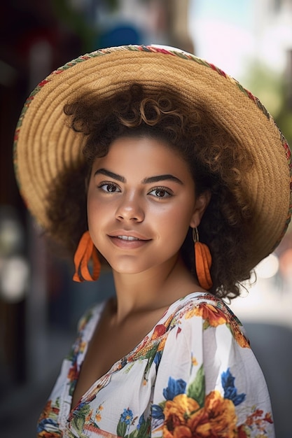 Photo d'une belle jeune femme profitant de ses vacances au Mexique