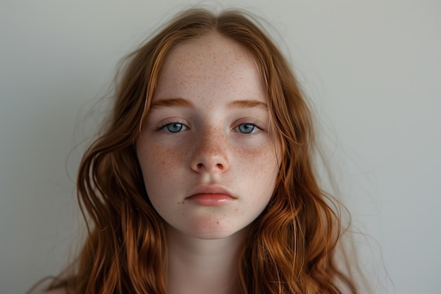 Une photo d'une belle et mignonne adolescente générative d'une IA