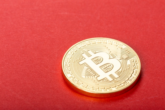 Photo Bitcoin doré