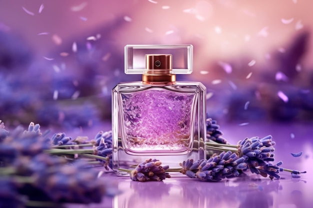 Une photo d'une bouteille de parfum de luxe