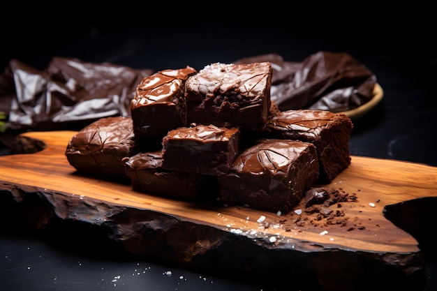 Photo brownies de Pâques générative ai