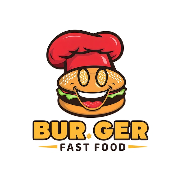 une photo d'un burger avec un chapeau rouge dessus