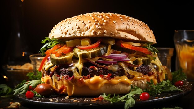 Une photo de burger.