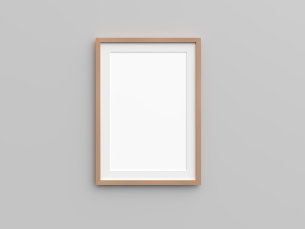photo ou cadre d'affiche maquette. illustration 3d