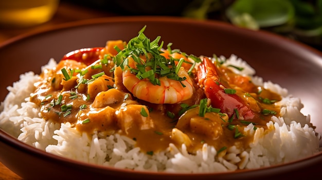 Une photo de Cajun Delight Mouthwatering Crawfish touffe Capturé