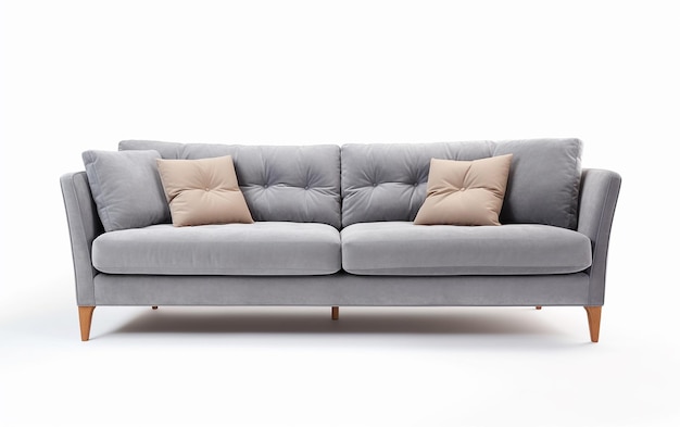 Photo d'un canapé moderne classique isolé sur fond blanc