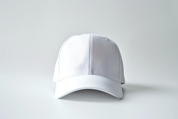 Photo photo d'une casquette blanche sur un fond blanc