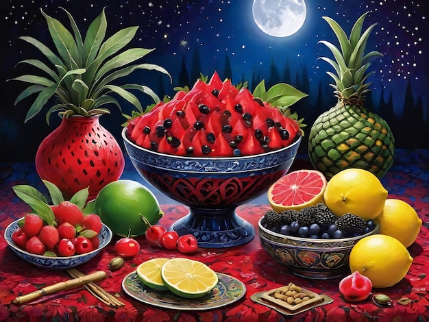 Photo de la célébration de la nuit de Yalda