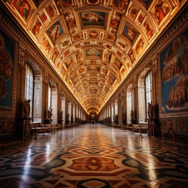 Photo photo de la chapelle sixtine dans la ville du vatican en italie