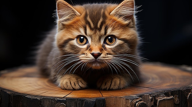 photo de chat brun