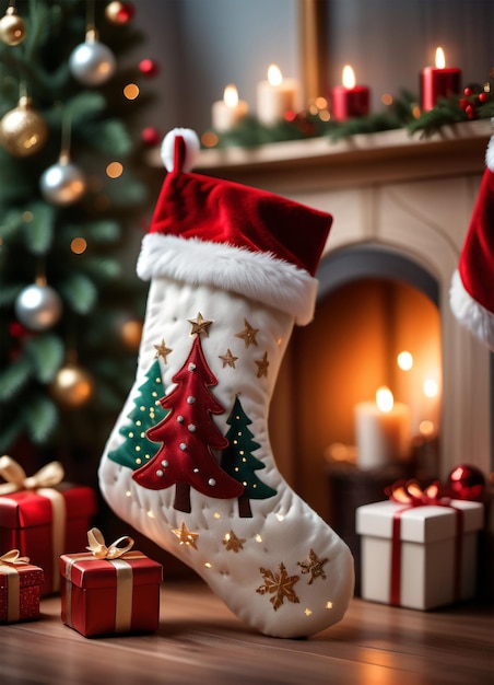 Photo de la chaussette de Noël