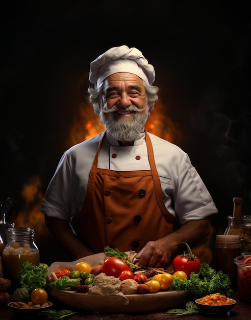 Photo de chef de restaurant professionnel