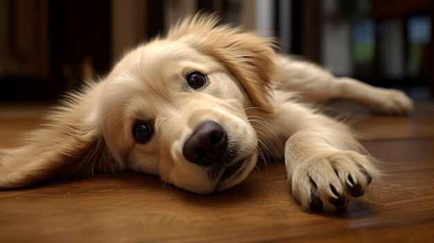 Une photo d'un chien apprenant à se retourner