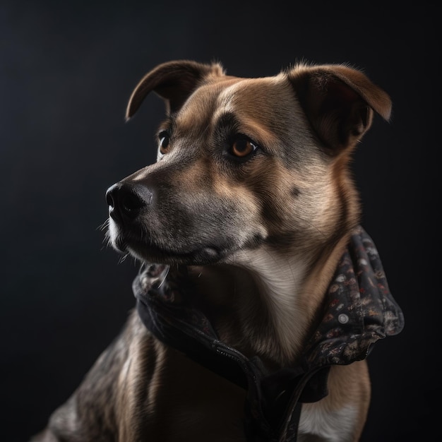 PHOTO Un chien avec un collier