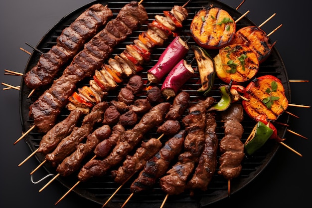 Photo une photo de churrasco au barbecue