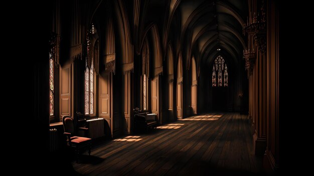 Photo d'un coin tranquille à l'intérieur d'une majestueuse cathédrale