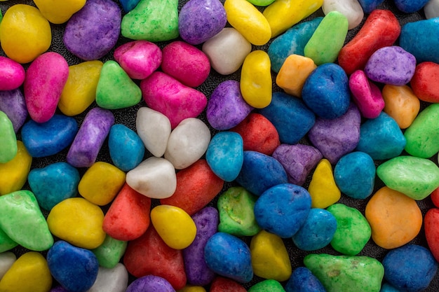 Une photo complète de bonbons multicolores