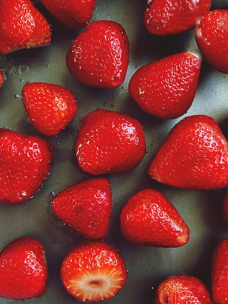 Une photo complète de fraises
