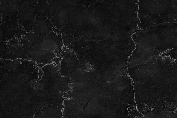 Photo une photo complète en marbre noir.
