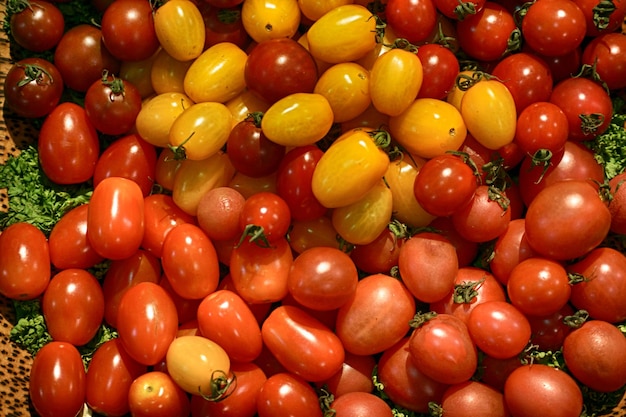 Photo une photo complète de tomates.