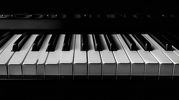 Photo photo de concept musical des touches du piano