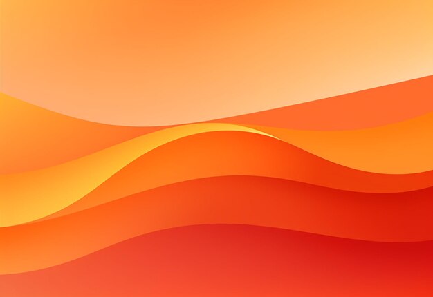Photo de la conception de fond vectoriel de couleur orange avec des lignes et des formes abstraites orange