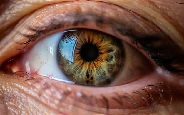Une photo d'une cornée bioprintée qui est transplantée dans l'œil d'un patient