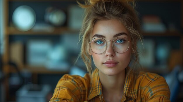 Une photo coupée d'une jeune femme d'affaires travaillant dans son bureau alors qu'elle réfléchit à la façon dont l'entreprise peut tirer parti des progrès technologiques