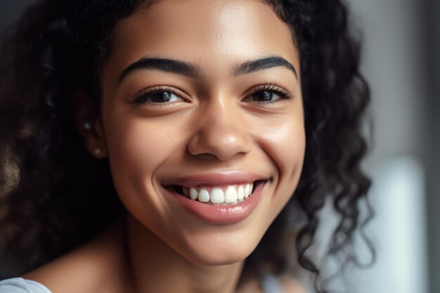 Photo une photo coupée d'une jeune femme attrayante souriante.