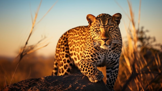 Une photo à couper le souffle d'une Jaguar dans son habitat naturel, mettant en valeur sa beauté et sa force majestueuses.