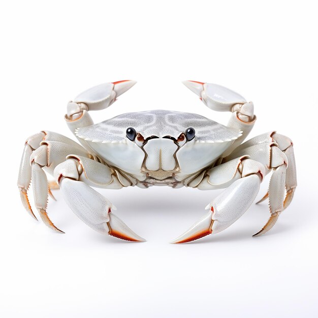 Photo crabe de mer isolé sur fond blanc