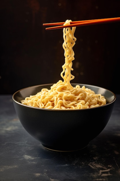 Photo de la cuisine japonaise, des nouilles ramen avec des œufs, du porc de poulet avec des garnitures variées.
