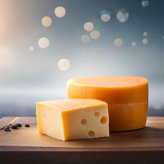 photo d'une délicieuse tranche de fromage