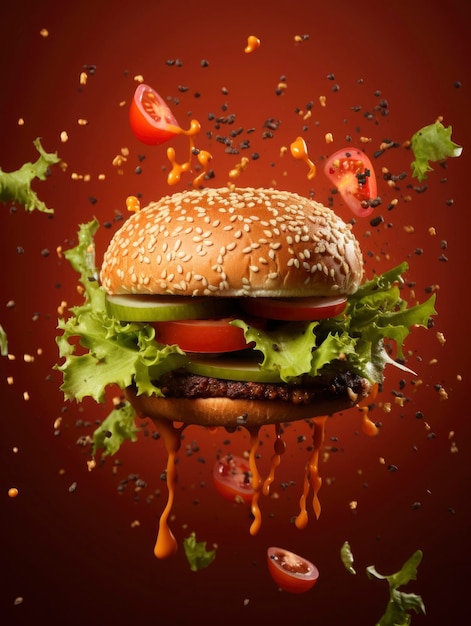 Une photo d'un délicieux burger