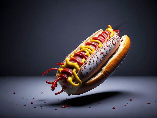 Photo délicieux hot dog ai généré