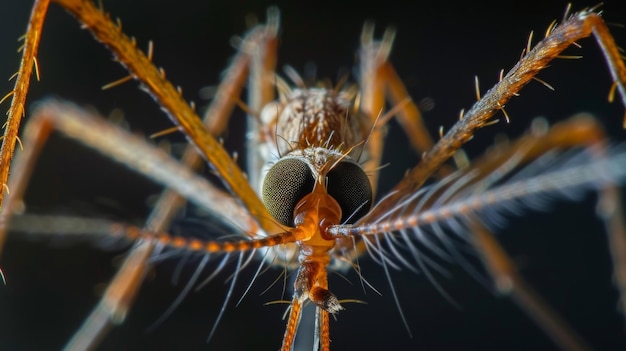 Une photo détaillée d'un maxillaire de moustique révélant sa longue forme élancée et ses fines extrémités ramifiées