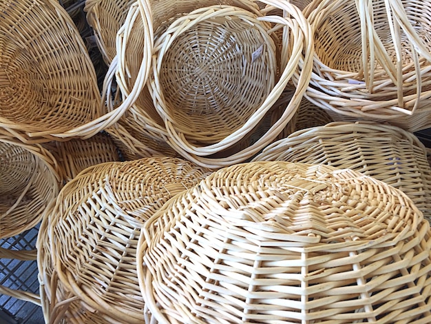 Une photo détaillée des paniers.