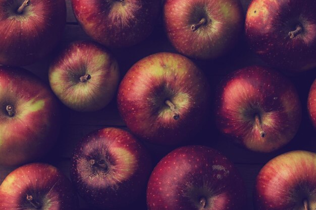 Photo une photo détaillée de pommes.