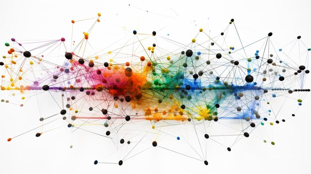 Photo une photo du diagramme de connectivité réseau