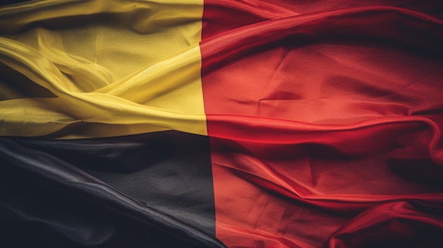 Une photo du drapeau belge dans tous ses tricolores