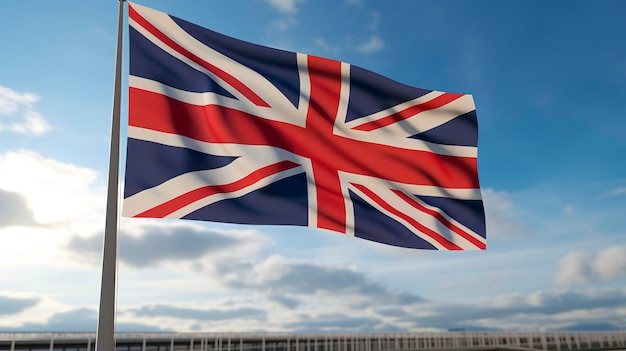 Une photo du drapeau britannique également connu sous le nom d'Union Jack