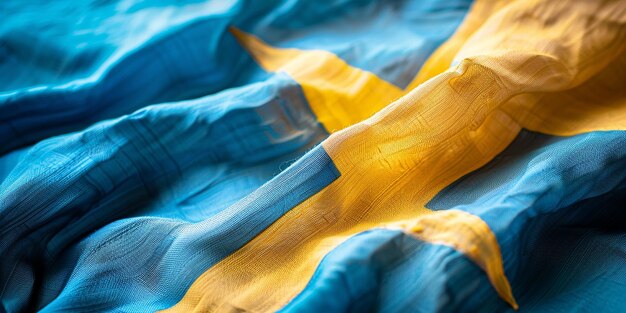 Photo du drapeau des Palaos sur fond blanc