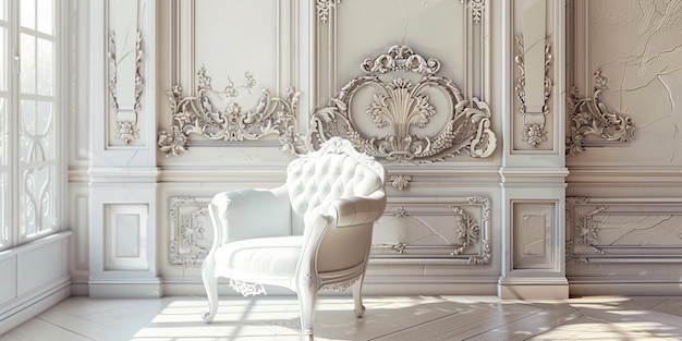 Photo photo du fauteuil élégant louis xv