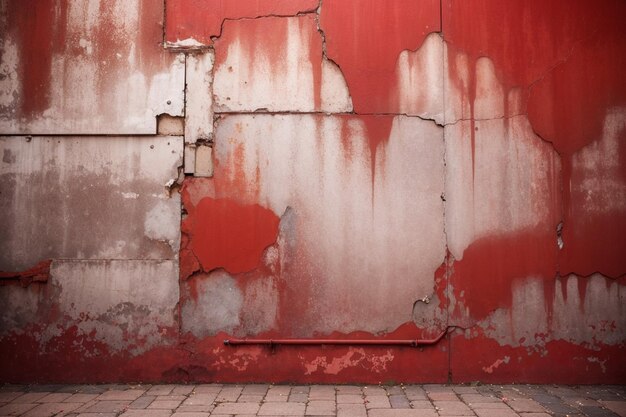 Une photo du mur grunge de Red Grunge Rhapsody